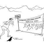 Michael OMearas cartoon for March 31, 2022.