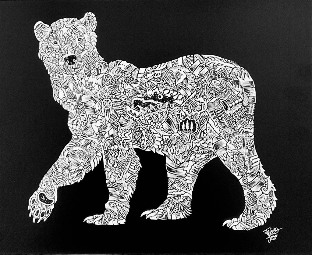 Art by Felicity Jones shows in an exhibit opening Friday, Apri 1, 2022, at the Art Shop Gallery in Homer, Alaska. (Photo provided)