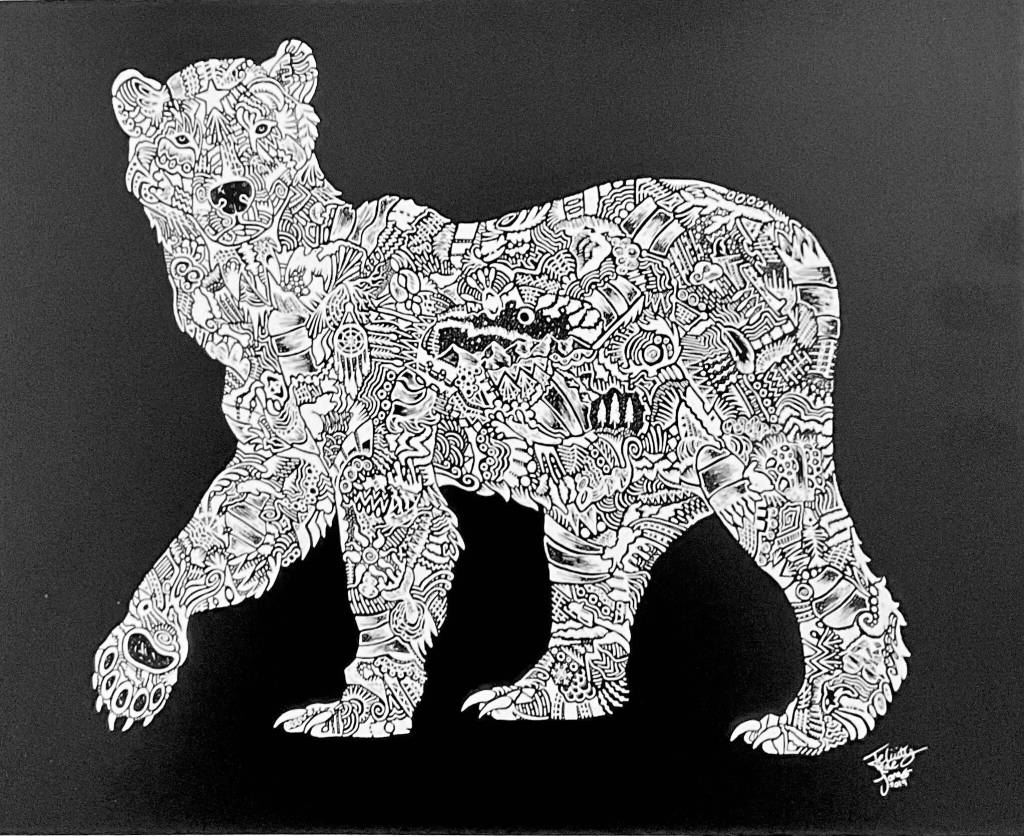 Art by Felicity Jones shows in an exhibit opening Friday, Apri 1, 2022, at the Art Shop Gallery in Homer, Alaska. (Photo provided)