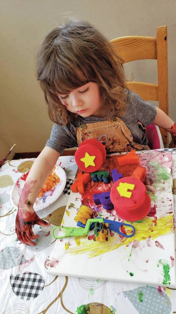 Photo provided 
Oliver Yeaton is one of the Sprout artists showing their work in an exhibit opening Friday, April 1, 2022, at Grace Ridge Brewing in Homer, Alaska.