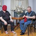 Mutlidisciplinary and performance artist Jesse Egner speaks Friday, April 1, 2022, at Bunnell Street Arts Center in Homer, Alaska, for the start of his residency. (Photo provided)