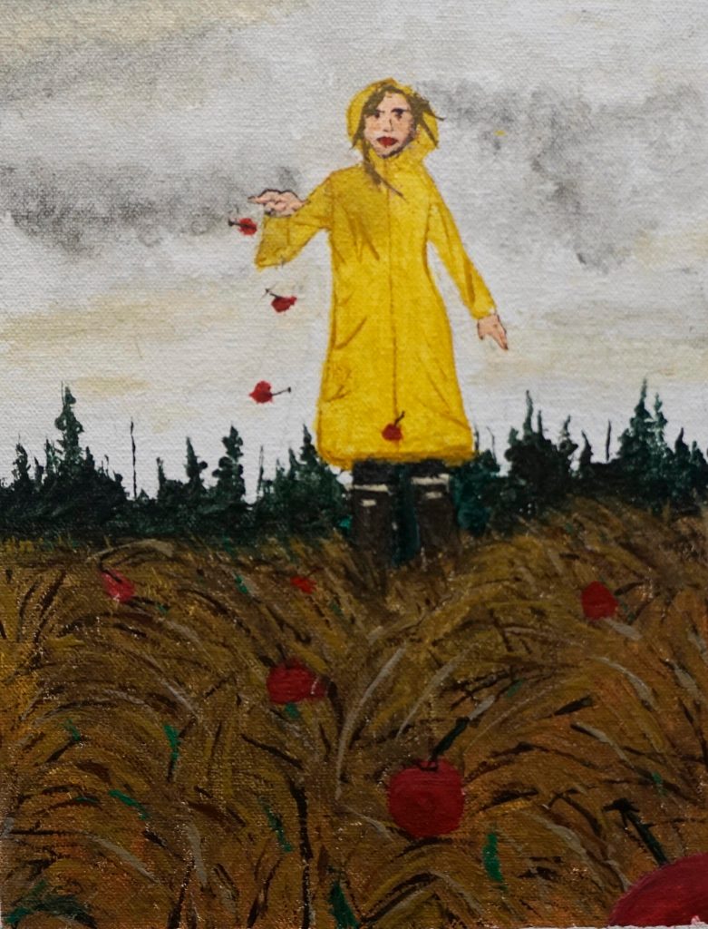 Grade 9 Homer High School student Daisy Walker's acrylic painting. (Photo by Michael Armstrong/Homer News)