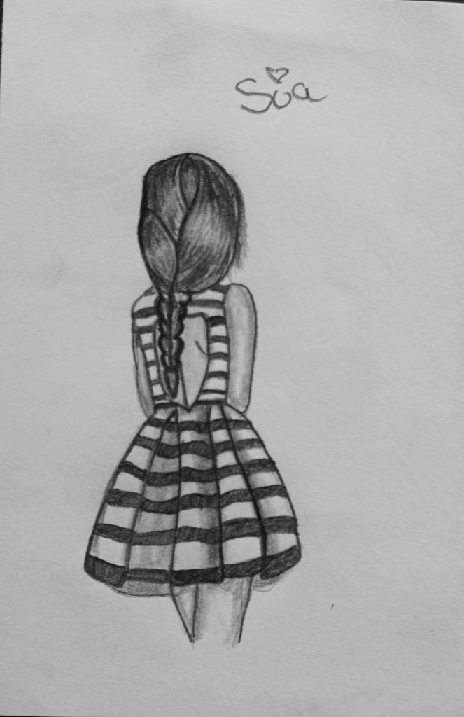 Grade 10 Voznesenka School student Anastasia Reutov's "A fragile reflection." (Photo by Michael Armstrong/Homer News)