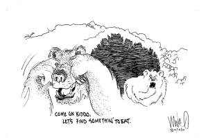 Michael OMearas cartoon for April 14, 2022.