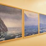 Photo by Sean McDermott 
A series of paintings of the Columbia Glacier, which David Rosenthal called the poster child for glaciers and ice retreat.