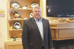 Kenai Peninsula Borough Mayor Charlie Pierce poses in his home on Thursday, March 11, 2022, in Sterling, Alaska. (Ashlyn O’Hara/Peninsula Clarion)