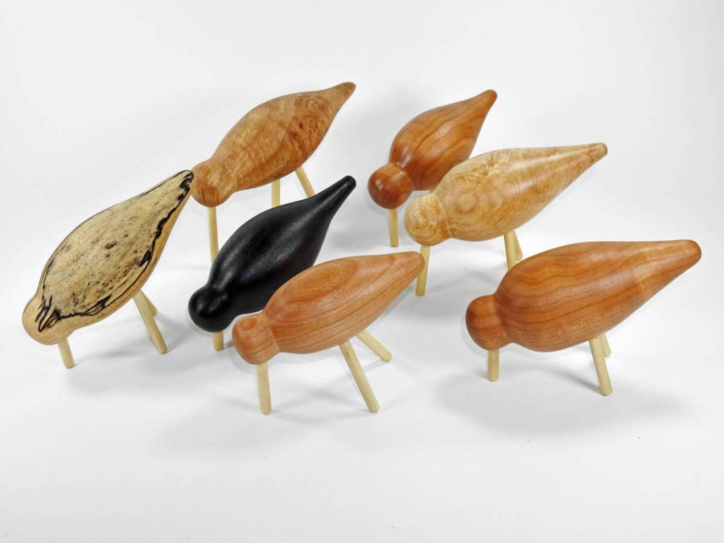 Wooden carvings by Ted Heuer are on display at Ptarmigan Arts. (Photo provided)