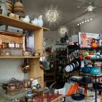 The new Classic Cook includes displays of pots, pans and other cooking equipment, as seen here on May 5, 2022, at its new location on Pioneer Avenue in Homer, Alaska. (Photo by Michael Armstrong/Homer News)