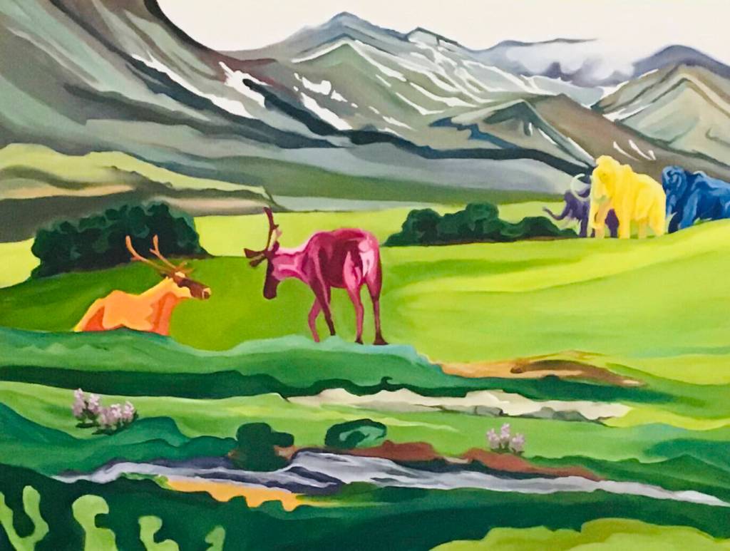 One of Iris Sutton's paintings to be shown in June at the Homer Council on the Arts. (Photo provided)