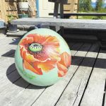 Jan Peyton and Char Jump have painted buoys like this one for a show in June at Fireweed Gallery. (Photo provided)