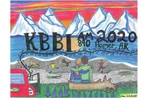 The poster for KBBIs Concert on Your Lawn, to be held virtually on June 19-20 in Homer, Alaska. (Photo courtesy of KBBI. Art by Ava Halstead)