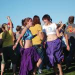 Music lovers dance to Nervis Rex at the KBBI Concert on the Lawn lon July 28, 2012, at Karen Hornaday Park in Homer, Alaska. (Photo by Michael Armstrong/Homer News)