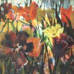 One of Carolyn Seymours works of arts to be shown Friday and Saturday, July 8-9, 2022, at Ptarmigan Arts in Homer, Alaska. The show honors Seymour, Ptarmigans oldest artist, who turned 100 in May. (Photo provided)