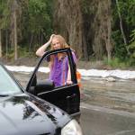 I stand outside my car in Cooper Landing, Alaska, on June 9, 2022. (Anna Botello)