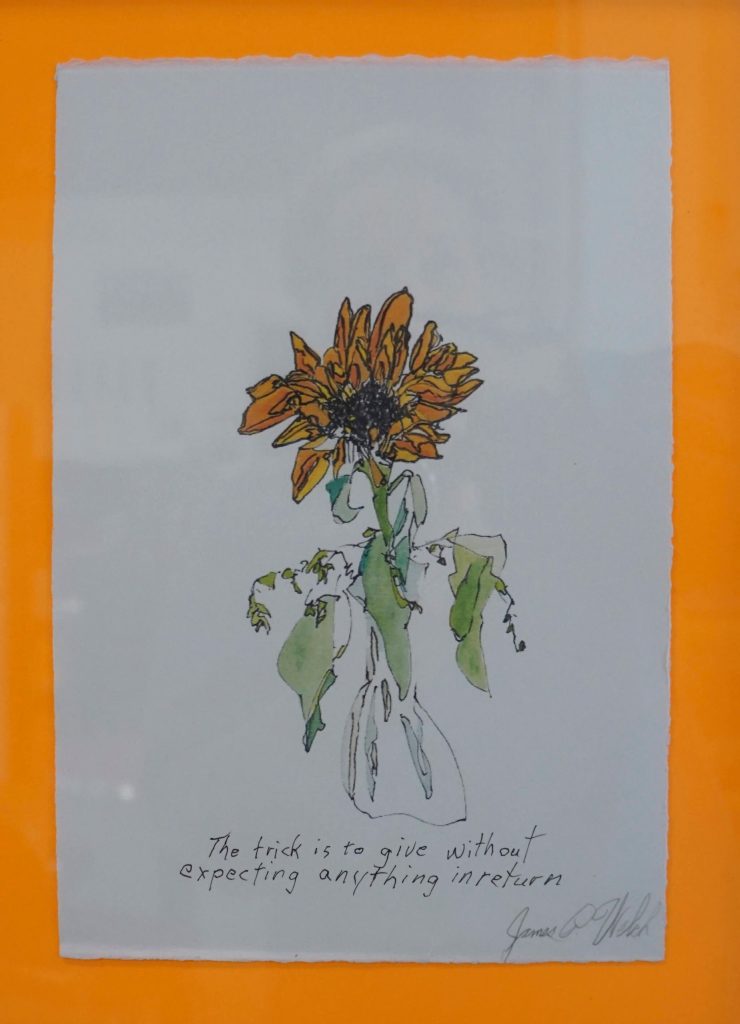 James Welchs In Return is part of the Disability Pride Month art show, as seen on Friday, July 1, 2022, at Grace Ridge Brewing in Homer, Alaska. (Photo by Michael Armstrong/Homer News)