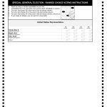 This sample ballot shows the special election race for U.S. Representative for the House District 6 election to be held on Tuesday, Aug. 16, 2022, on the Southern Kenai Peninsula. The special election is the first time Alaskans will use ranked-choice rating, where they can rank first, second or third the candidates. (Courtesy Alaska Division of Elections)