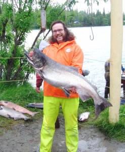 Photo by Ken Gates 
Some great examples of genetic diversity with Kenai River king salmon populations.
