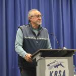 Alaska Department of Fish & Game Commissioner Doug Vincent-Lang speaks at the Kenai Classic Roundtable at Kenai Peninsula College on Wednesday, Aug. 17, 2022 near Soldotna, Alaska. (Ashlyn O’Hara/Peninsula Clarion)