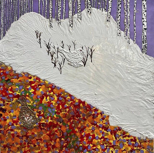 One of Edward Hutchinsons paintings at the Art Shop Gallery opening Friday. (Photo provided)