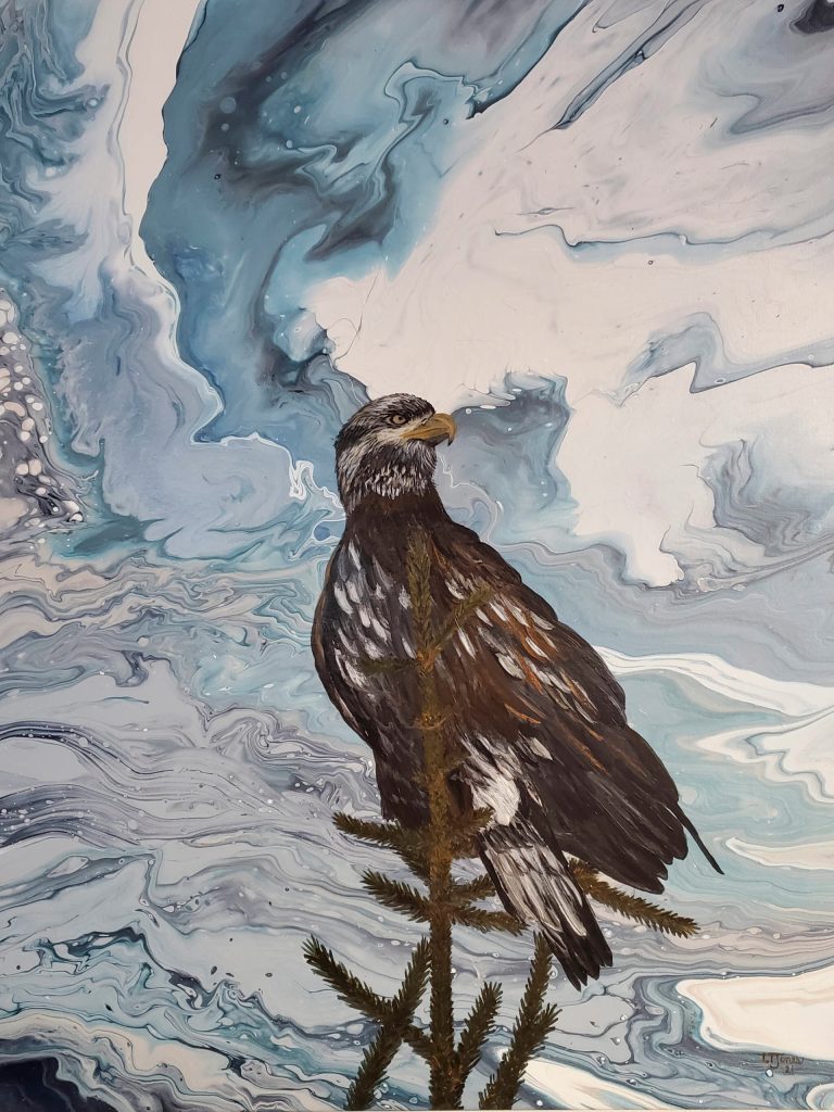 A painting by Linda Jones from her exhibit, Kachemak Seasons, opening this Friday at Fireweed Gallery in Homer, Alaska. (Photo provided)