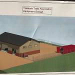 3D model of the new Tsalteshi Trail maintenance building. (Photo Courtesy Tom Seggerman)