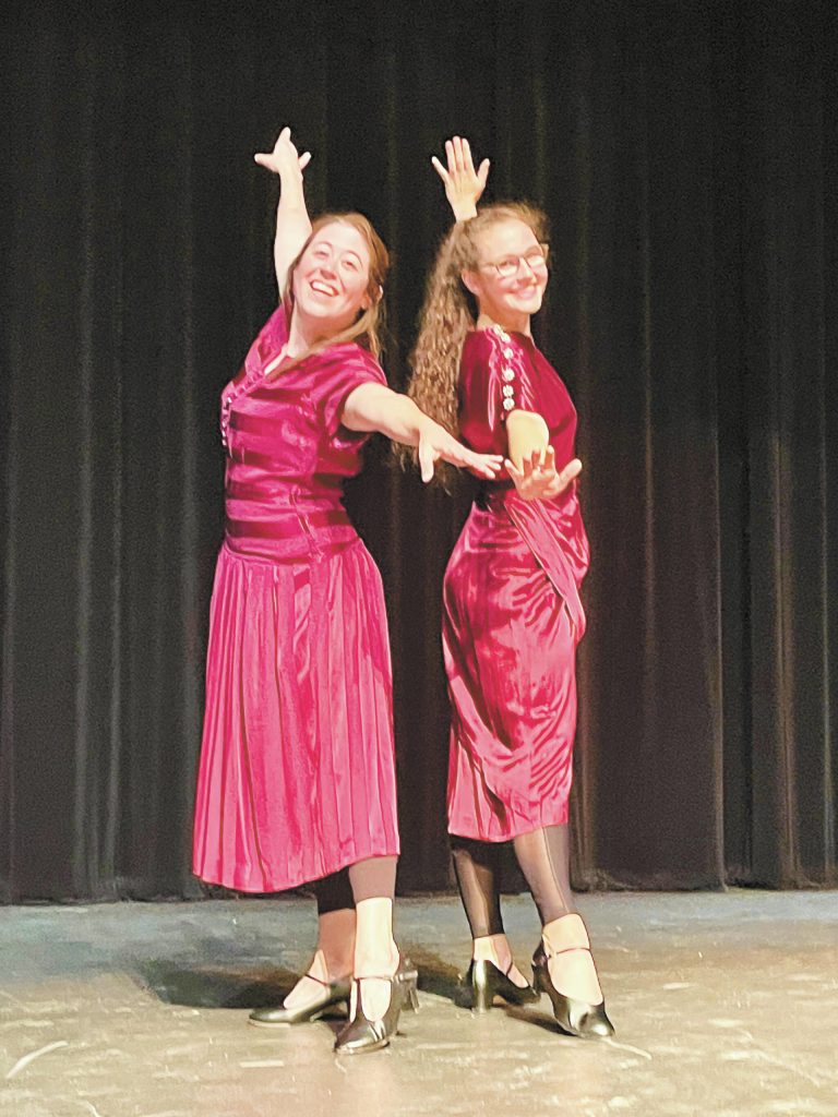 Photo provided
Maura Jones, left, and Ireland Styvar, right, rehearse for Nice Moves, one of the Alaska World Arts Festival events for the festival starting Friday.