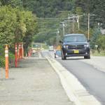 Photo by Michael Armstrong/Homer News
Work on a new sidewalk and widening of the street is almost done on Main Street north of Pioneer Avenue on Tuesday, Sept. 13, in Homer. At the Homer City Council meeting on Monday, a blind man, Pat Case, praised the work to make Main Street more accessible, but said more work needs to be done on other streets.