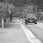 Photo by Michael Armstrong/Homer News
Work on a new sidewalk and widening of the street is almost done on Main Street north of Pioneer Avenue on Tuesday, Sept. 13, in Homer. At the Homer City Council meeting on Monday, a blind man, Pat Case, praised the work to make Main Street more accessible, but said more work needs to be done on other streets.