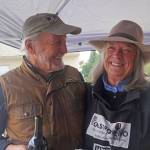Jamie Sutton and Lynette Stockfleth Sutton, co-directors of the Homer Documentary Film Festival pose for a photo at the opening of the festival last Thursday, Sept. 22, 2022, at the Homer Theatre. (Photo by Michael Armstrong/Homer News)