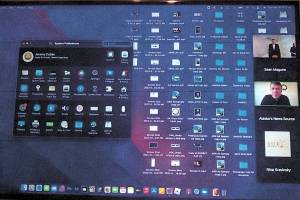 An image purportedly from the computer screen of a digital media specialist for Gov. Mike Dunleavy shows numerous files and folders of campaign advertising. A complaint filed against the governor, plus other individuals and organizations, claims administrative staff is illegally doing paid campaign work on behalf of the governor. (Screenshot from complaint filed with the Alaska Public Offices Commission)