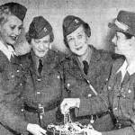 Photo courtesy of Newspapers.com archive
Sisters Alice M. Brooks and Willietta E. Kuppler (both nee Dolan), seen here (center of photo) in a 1943 Los Angeles newspaper article, taught in Kenai from 1911 to 1914 and came to despise Bill Dawson, whom they referred to as Old Bible Bill.