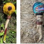 Rattles by Pat Ahern on display at Ptarmigan Arts