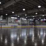 The Kevin Bell Arena ice rink in the process of becoming frozen on Sept. 27, 2022, in Homer, Alaska. (Photo by Charlie Menke/ Homer News)