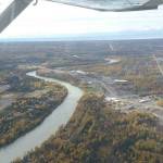 Aerial photo of the Kenai River in Alaska. (Photo by Dave Merz/FWS)