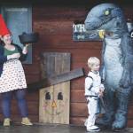 Photo by Michael Armstrong/Homer News file 
Eve Dickman hands out candy at the home of Sean and Sandra Perry for Halloween on Oct. 31, 2019, in Homer, Alaska.