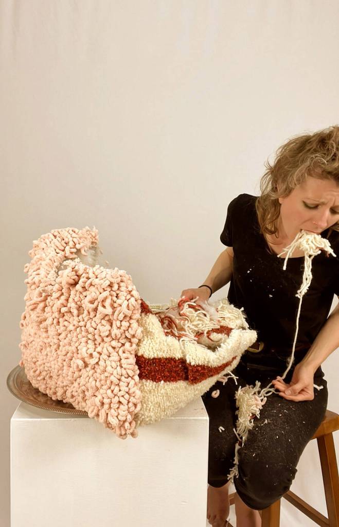 Still image from Mandy Bernard video HAVING vs EATING, photo provided