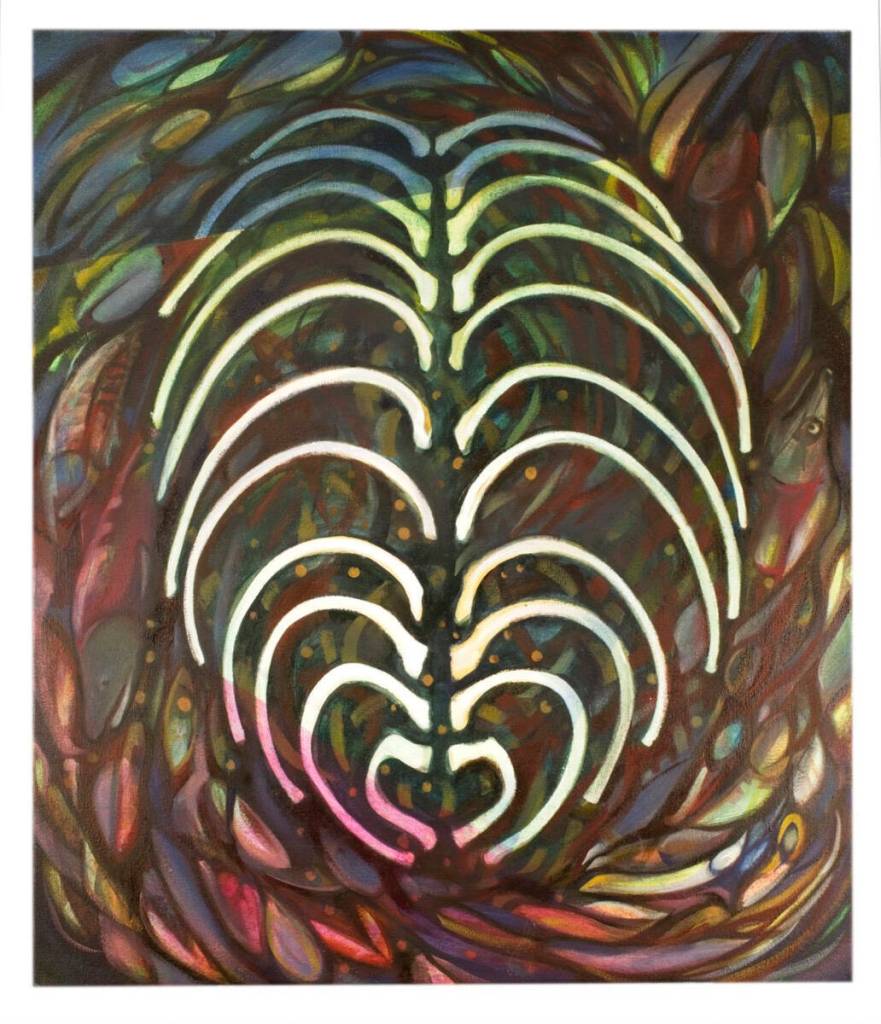 Carla Klinker Copes My Bones is one of the works in Salmon Culture: Kachemak Bay Connections, an exhibit at the Pratt Museum. (Photo provided)