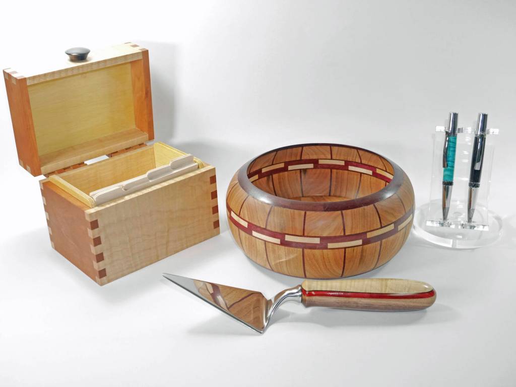 This woodworking by Ted Heuer is part of a show of new work by Ptarmigan Arts artists at the gallery. (Photo provided)