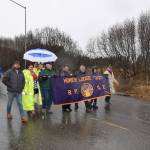 Homer Emblem Club 350 members march down Main Street for Veterans Day on Friday, Nov. 11, in Homer. (Photo by Charlie Menke / Homer News)