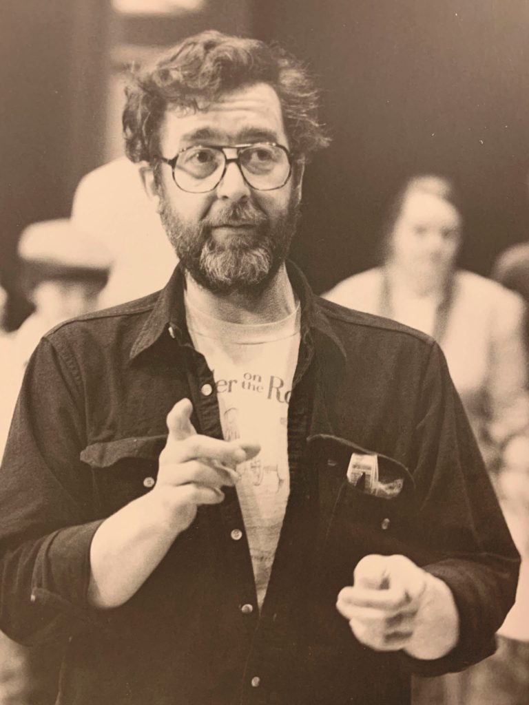 Lance Petersen directs The Music Man in a Pier One production of the 1970s. (Photo provided)