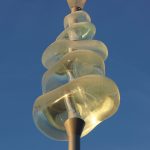 A close-up view of Ninilchik artist Argent Kvasnikoffs sculpture,Tuyanitun: Tuggeht, on Friday, Nov. 18, 2022, at Bishops Beach in Homer, Alaska. (Photo by Michael Armstrong/Homer News)