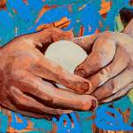 Fragility Misunderstood, an oil on panel painting by Brianna Allen, is part of the Mother exhibit on display at Bunnell through December. (Photo provided)