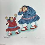 Peek-a-boo, a print by Barbara Lavallee, is on display at the Art Shop Gallery through December. (Photo provided)