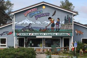 Photo provided
A mural by Brad Hughes was among the improvements made in the past decade at the headquarters of the Center for Alaskan Coastal Studies on Smokey Bay Way.