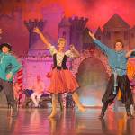 Photo by Sally Oberstein
Dayus Geysbeek, Talli Dalke and Lance Seneff rehearse the Russian dancers scene in the Homer Nutcracker Ballet on Sunday, Nov. 27, 2022, at the Mariner Theatre in Homer, Alaska.