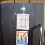 The Community Fridge on Thursday, Dec. 1 in Homer. (Photo by Charlie Menke / Homer News)