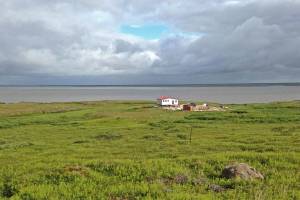 Aaron Cooke A home built in 2016 at Mertarvik, Alaska, where villagers are moving from Newtok.