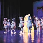 Photo by Christopher Kincaid
Young dancers portray mice in a dress rehearsal on Tuesday, Nov. 29, 2022, for the Homer Nutcracker Ballet held at the Mariner Theatre in Homer, Alaska.