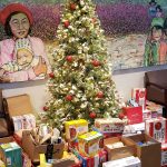 Homer Community Food Pantry holiday donations from Homer Medical and South Peninsula Hospital. Dec. 2022. Photo provided.