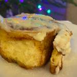 Soft and sticky rolls incorporate the tastes of cinnamon and whipped cream cheese frosting. (Photo by Tressa Dale/Peninsula Clarion)